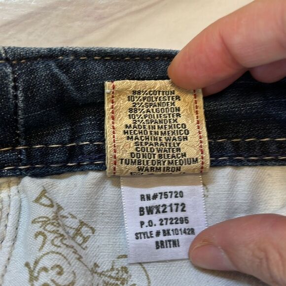 BKE Buckle | Britni Stretch Cowgirl Rodeo Western Midrise Denim Jeans 29 - Picture 7 of 9